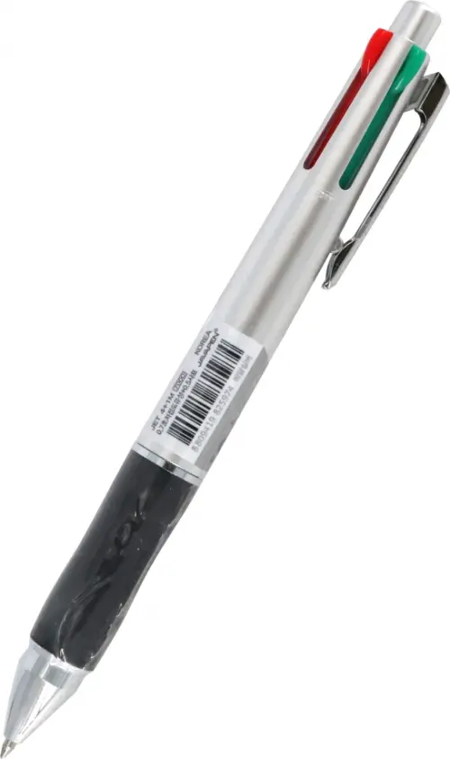 

Ручка шариковая автоматическая Multipen, 4 цвета и карандаш, Серый
