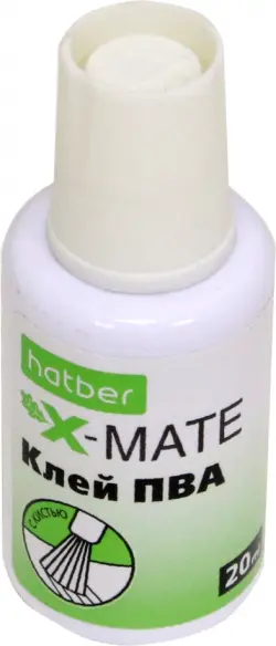 Клей ПВА с кисточкой X-Mate, 20 мл