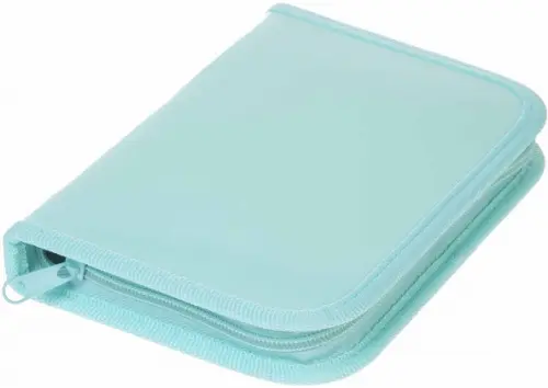 

Пенал NEWtone Pastel. Мята, одно отделение, Зелёный