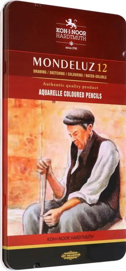 

Карандаши акварельные Mondeluz Old Man 3722, 12 цветов, Красный