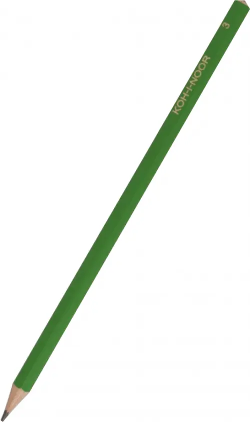 

Карандаш чернографитный 1702, H, Зелёный