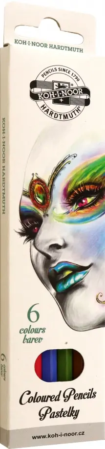 

Карандаши цветные Fantasy 3551, 6 цветов, Белый