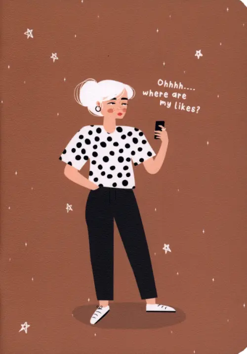 

Тетрадь Blogger. Девушка, 24 листа, клетка, Оранжевый