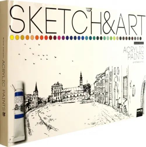 

Краски акриловые Sketch&Art, 36 цветов, Белый