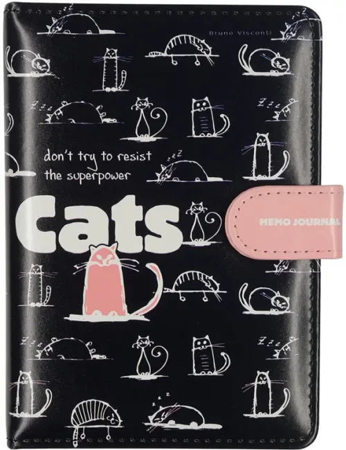 Записная книжка Memo Journal Toon Town Cats А5 128 листов 458₽