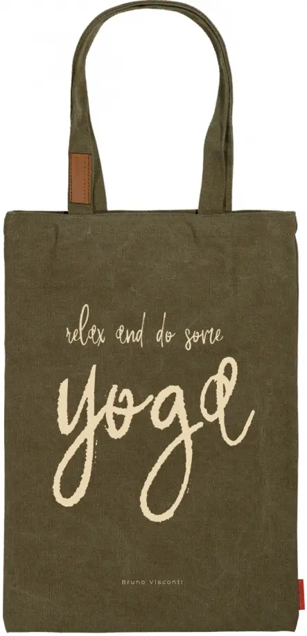 

Сумка-шоппер с карманом Yoga, Зелёный