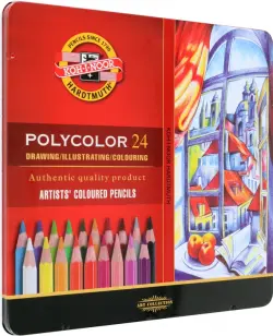 Карандаши цветные художественные Polycolor 3824, 24 цвета
