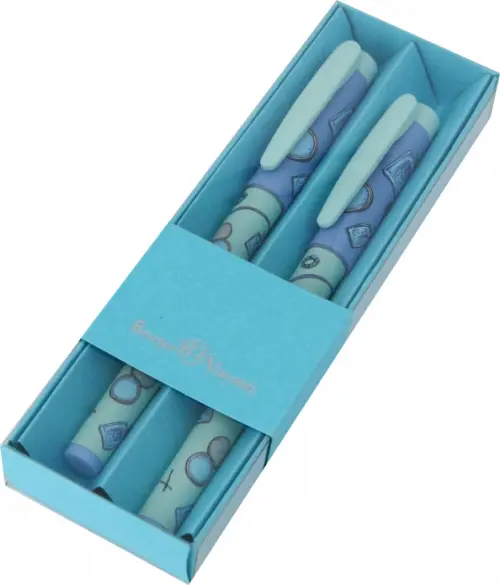

Набор из 2 синих шариковых ручек FreshWrite. Life Style. Blue Dream, 0.7 мм, Голубой