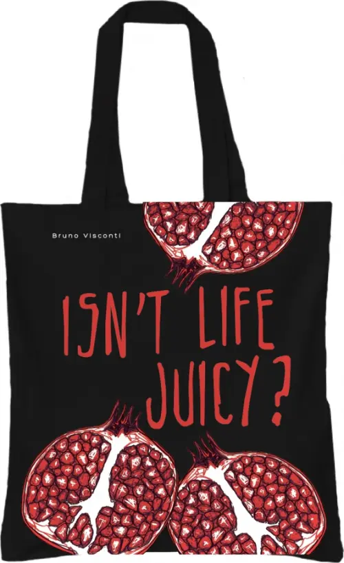 

Сумка-шоппер Fresh & Fruity. Гранат, Чёрный