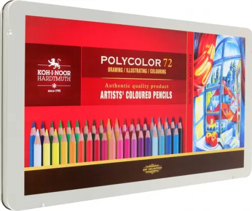 

Карандаши цветные художественные Polycolor 3827, 72 цвета, Красный
