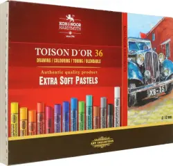 Пастель сухая художественная Toison d`Or Extra Soft 8555, 36 цветов