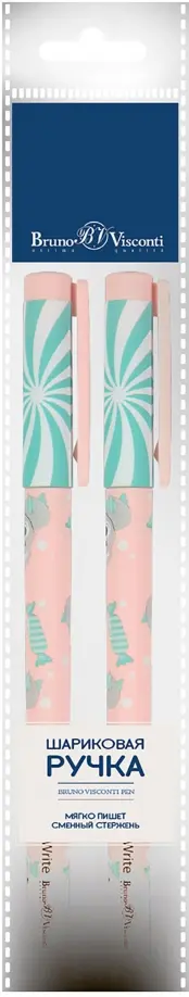 

Набор из 2 синих шариковых ручек FunWrite. Lolipop. Коала, 0.5 мм
