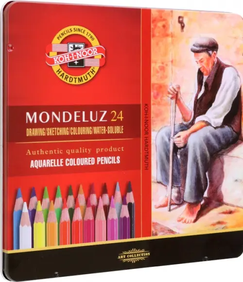 

Карандаши акварельные Mondeluz Old Man 3724, 24 цвета