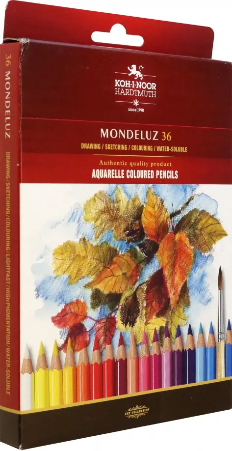 Карандаши акварельные Mondeluz Fruit 3719 36 цветов 1367₽