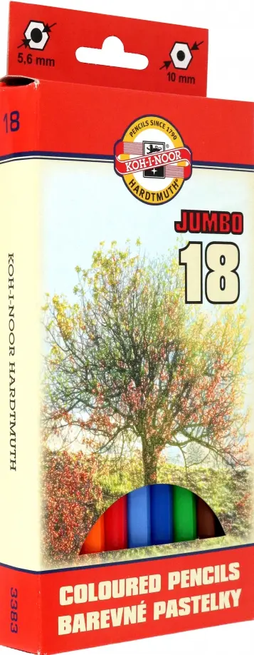 

Карандаши цветные Jumbo Omega 3383, 18 цветов