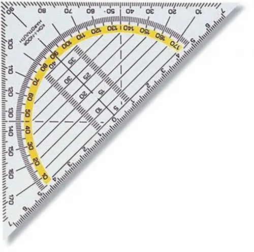 Угольник-транспортир 45/113, 703031