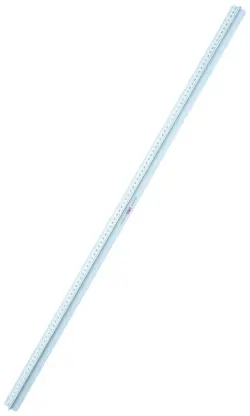 Линейка 100 см, с держателем, металлическая