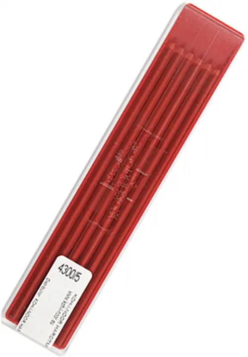 Стержни для цанговых карандашей технические 4300 12 штук красный 173₽