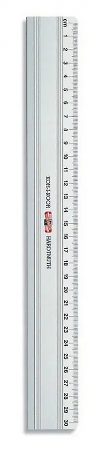 

Линейка 30 см., металлическая, с режущей стороной, Серый