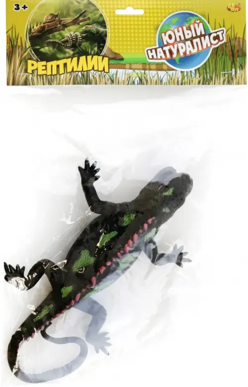 

Фигурка Ящерица, черная, Чёрный