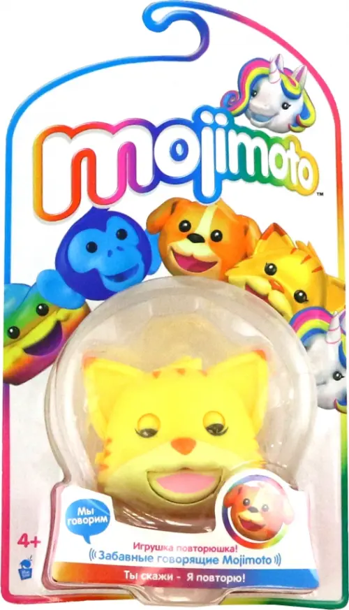 

Кошка интерактивная Mojimoto, с эффектом повторения фраз, Оранжевый