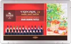 Карандаши цветные Jumbo Triocolor, 24 цвета