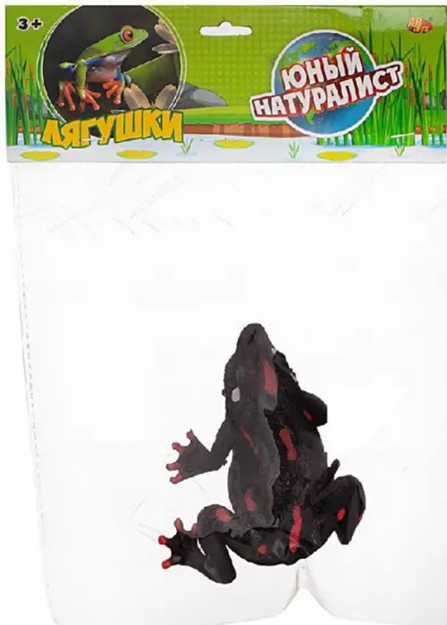 

Фигурка Лягушка, черная, Чёрный