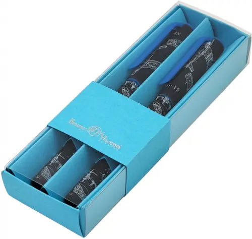 

Набор шариковых ручек на масляной основе PrimeWrite. Чертежи. Самолет, синие, 2 штуки, Голубой