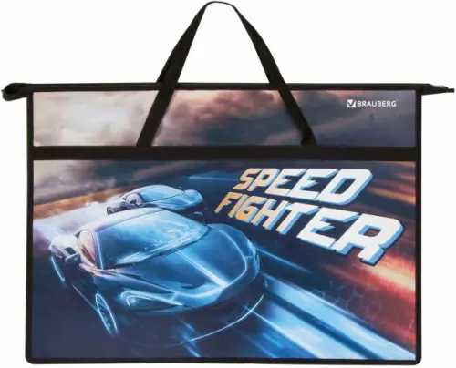 

Папка для рисунков и чертежей SpeedFighter, А3, Синий