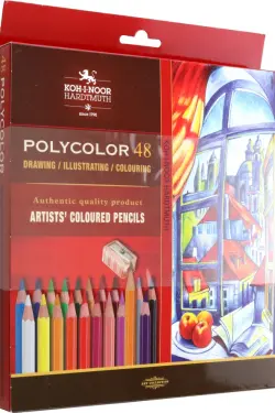 Карандаши цветные художественные Polycolor, 48 цветов