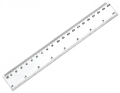 Линейка 20 см пластиковая прозрачная 348669 7₽