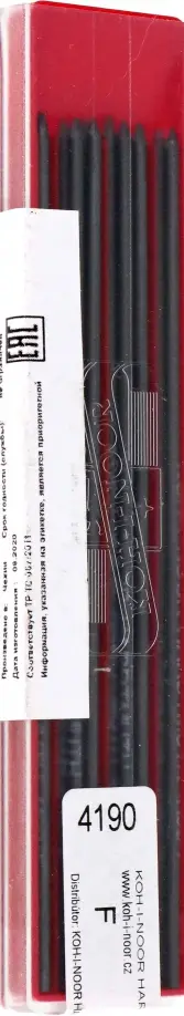 

Стержни для цанговых карандашей, F, 12 штук