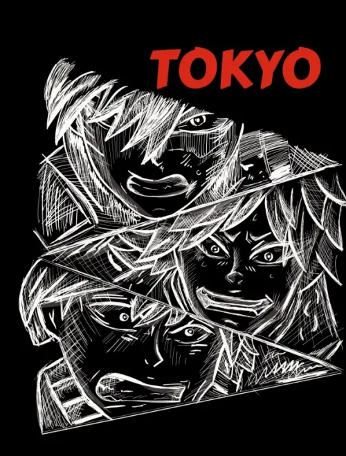 

Книга для записей Tokyo, А6, 80 листов, клетка, Чёрный