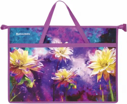 Папка для рисунков и чертежей с ручками Flowers А3 533₽