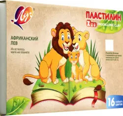 Пластилин Zoo, 16 цветов