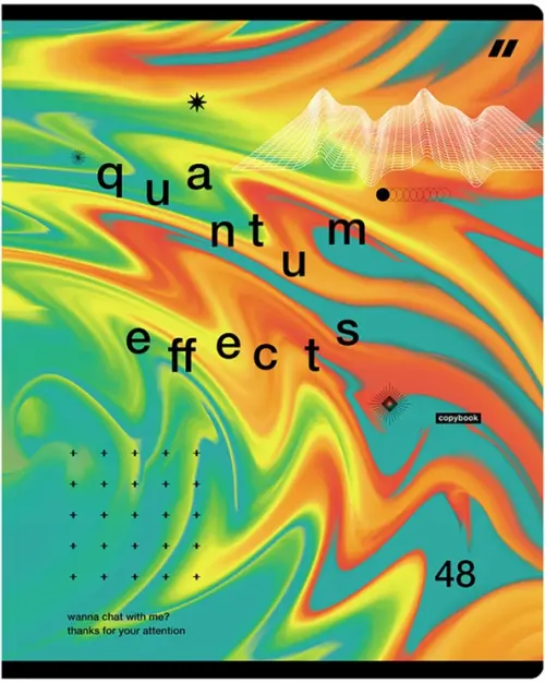

Тетрадь Luminous flux, 48 листов, линия, в ассортименте