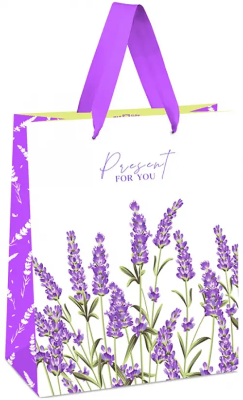 

Пакет подарочный Wild flowers, Фиолетовый