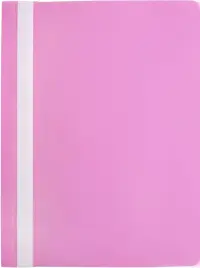 Папка-скоросшиватель Pastel, A4, розовая