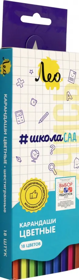 

Карандаши цветные Учись, 18 цветов