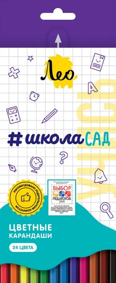 

Карандаши цветные Учись, 24 цвета