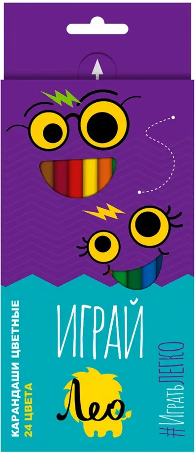 

Карандаши цветные Играй, 24 цвета