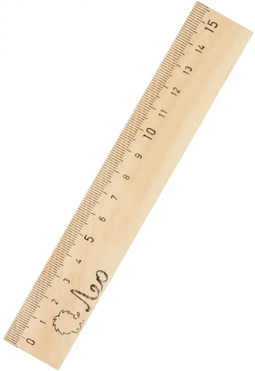 Линейка деревянная 15 см 12₽