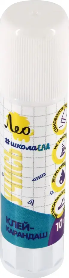 

Клей-карандаш Учись, прозрачный, 10 гр, Белый