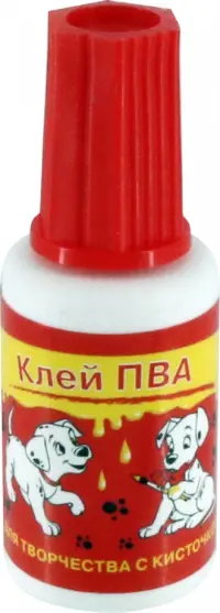 Клей ПВА Далматинцы, с кисточкой, 20 гр