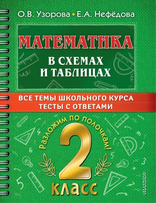 

Математика. 2 класс. В схемах и таблицах. Все темы школьного курса с тестами, Зелёный