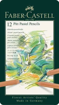 Карандаши пастельные цветные Pitt Pastel, 12 цветов