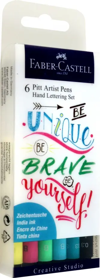 

Ручки капиллярные Lettering, 6 пастельных цветов