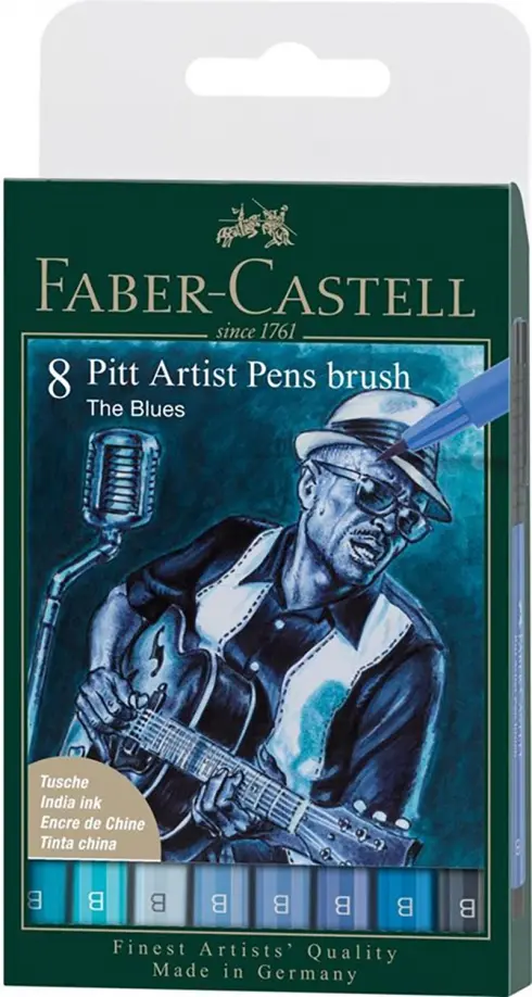 

Ручки капиллярные Brush Blues, 8 штук
