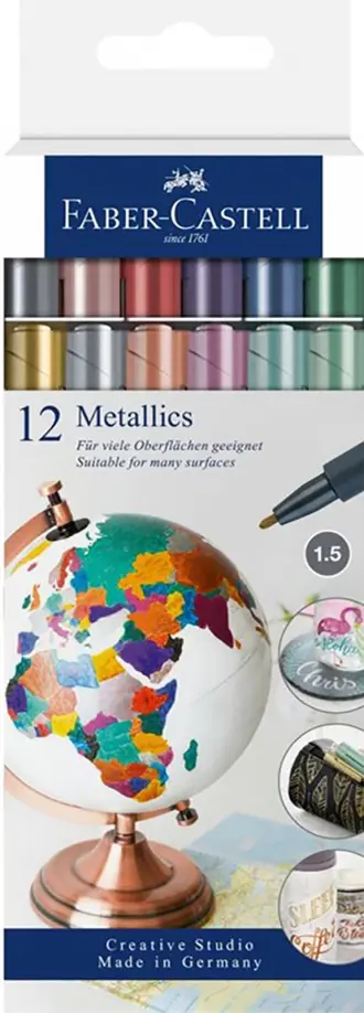 

Маркеры Metallics, 12 цветов металлик