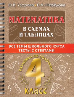 Математика в схемах и таблицах. Все темы школьного курса 4 класса с тестами